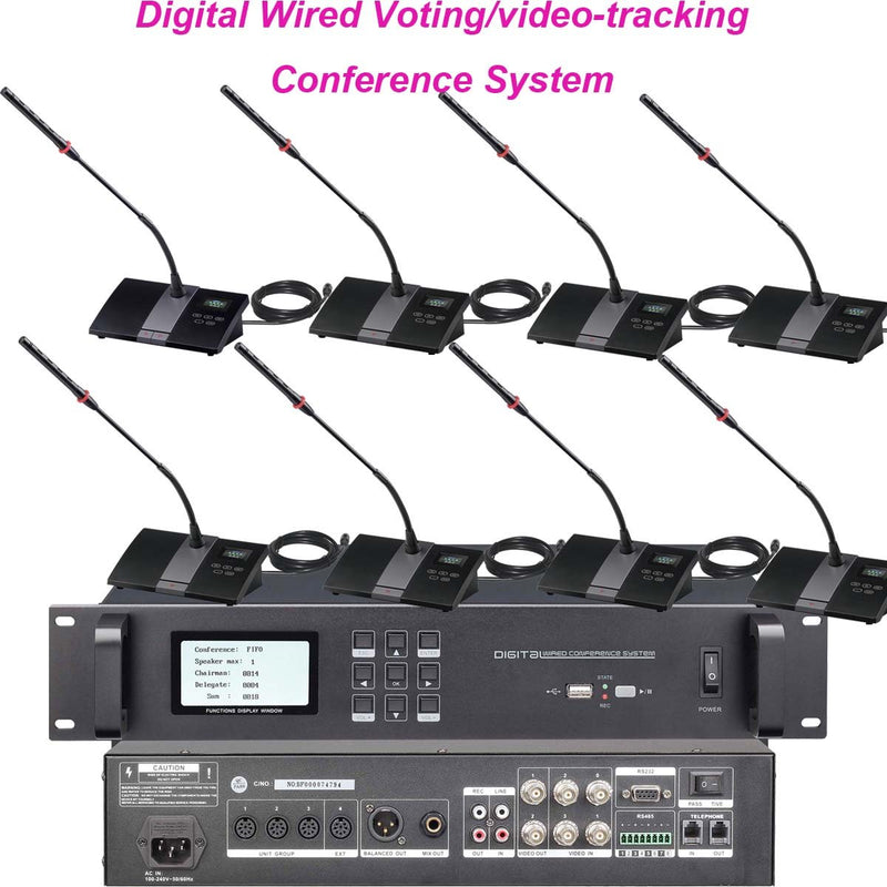 Top-Ranking MiCWL 33 Table Digital Wired Voting Video-tracking Conference System 1 President 32 Delegate Mic Unit A550M