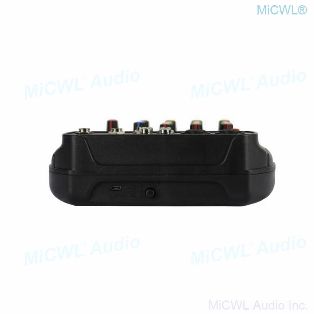 QX4 Computer USB Audio Microphones Sound Console Mixer with USB 48V Phantom Power Can Connect PC Laptop For Live Stage Studio - MiCWL Audio Inc