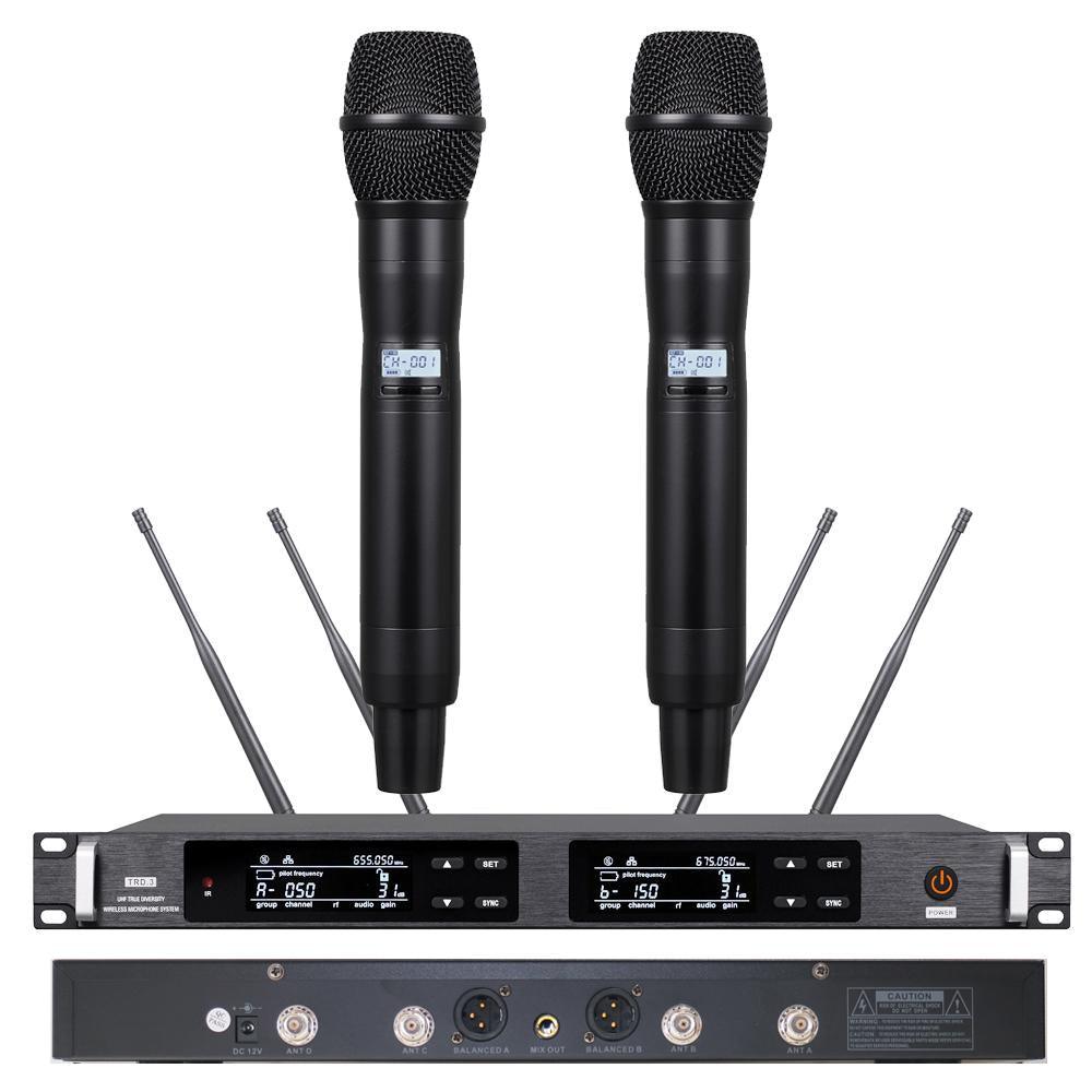 Advanced ULXD4 Dual KSM9 Condenser Capsule Handheld Wireless Microphone Stage Vocal Concert Mics System 4 Antenna True Diversity - MiCWL Audio Inc