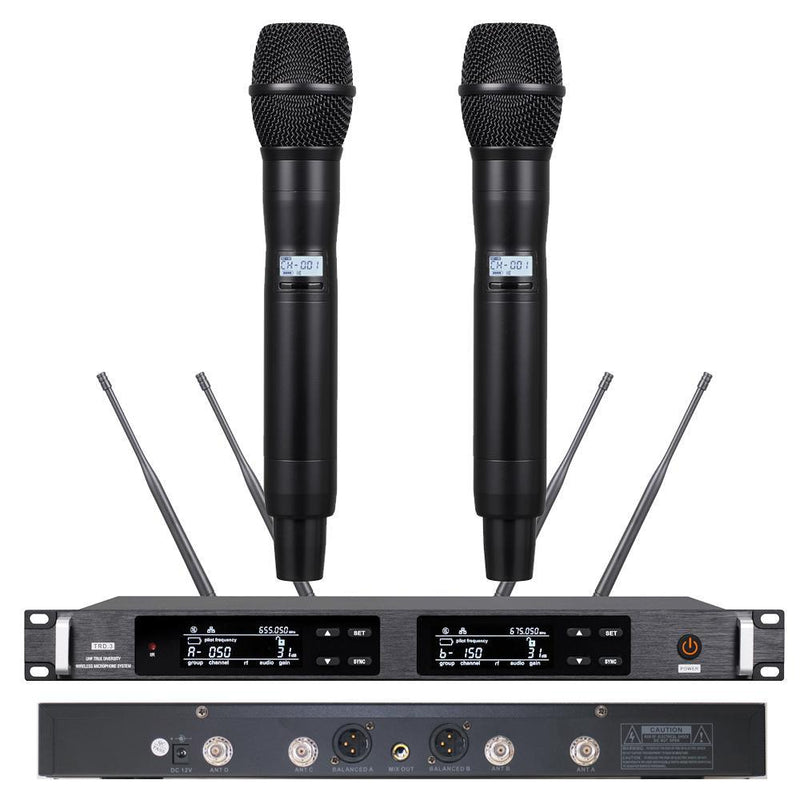 Advanced ULXD4 Dual KSM9 Condenser Capsule Handheld Wireless Microphone Stage Vocal Concert Mics System 4 Antenna True Diversity - MiCWL Audio Inc