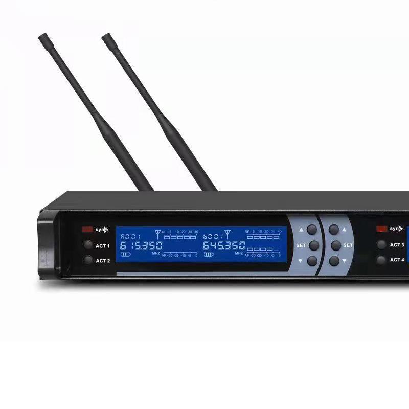 Professional 200 Channel 4 Gooseneck Wireless Microphone System 4 Handheld 4 Headset Lavalier Mic DJ Karaoke Sets - MiCWL Audio Inc