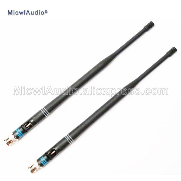 2Pcs 638-698MHZ Microphone BNC Connector Bayonet Antennas For Shure Wireless Microphone System MicwlAudio With Pair