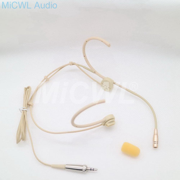 High-Quality Condenser Dual Hook Headset Foldable Microphone Adjustable Uni-directional Headset Microphone For Sennheiser - MiCWL Audio Inc