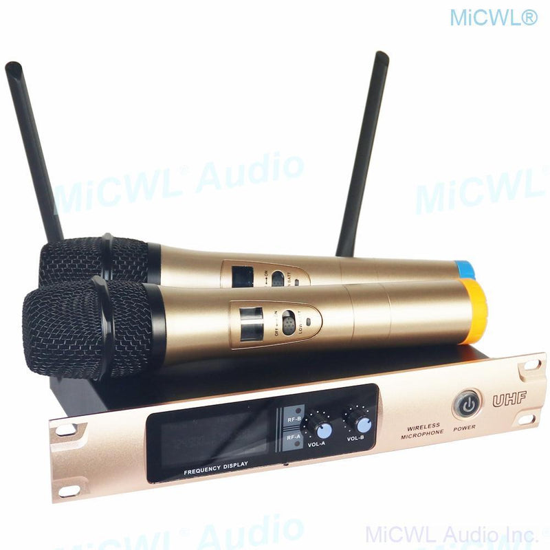 X288 Wireless Microphone System Dual Channel Audio Karaoke Stage Performance Dynamic Handheld Mics