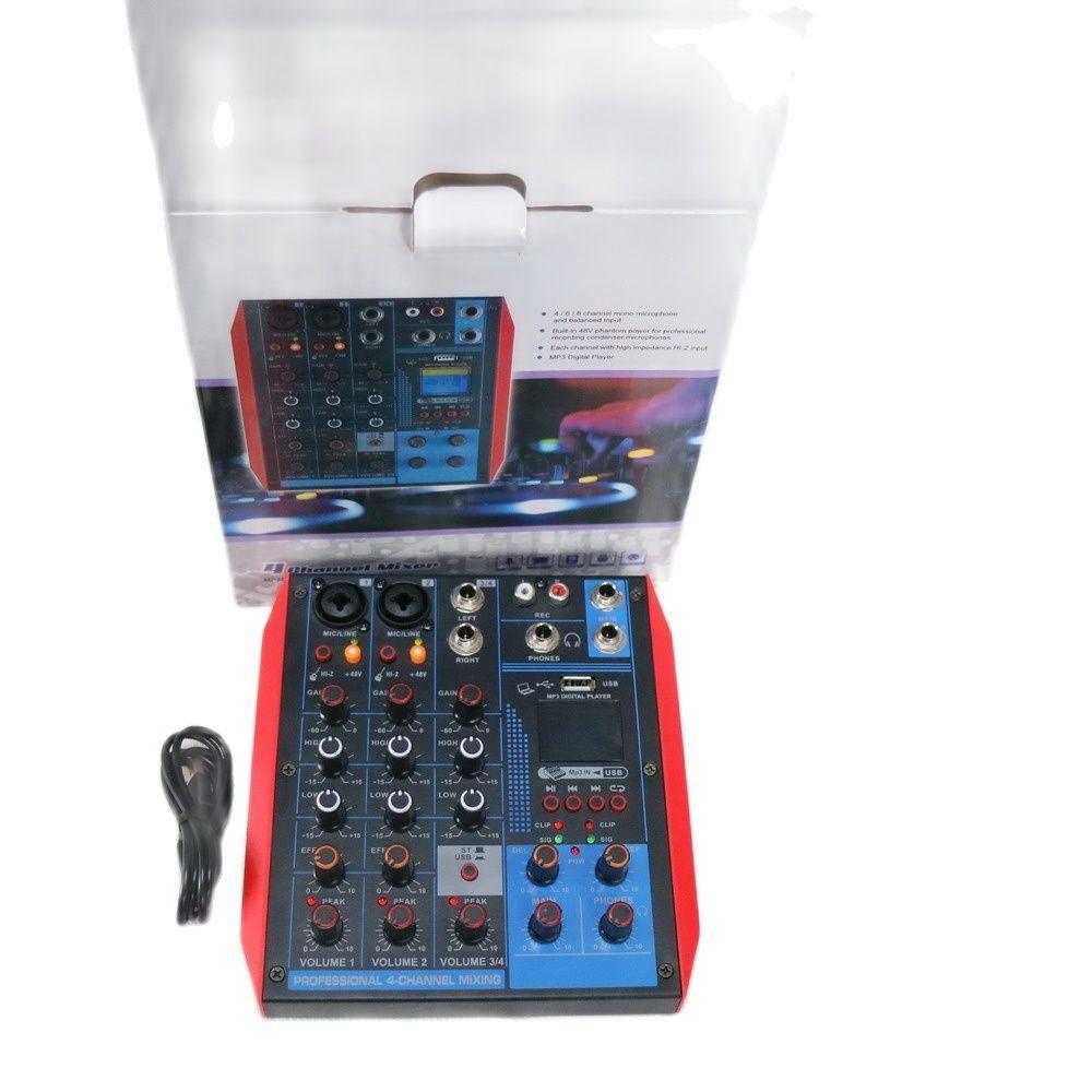 Professional Desktop Mini Mixer Sound Card Bluetooth USB Live Audio Mixing Console Connect Condenser Dynamic Microphone 48V LED - MiCWL Audio Inc