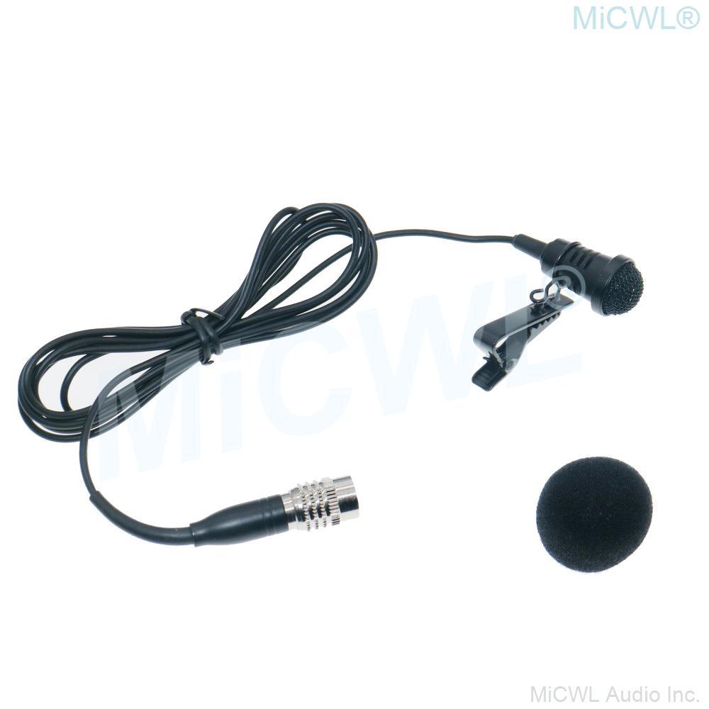 ATW2400 Cardioid Wireless Lavalier Lapel Microphone For Audio Technica Tie Clips BeltPack Transmitter Hirose 4Pin - MiCWL Audio Inc