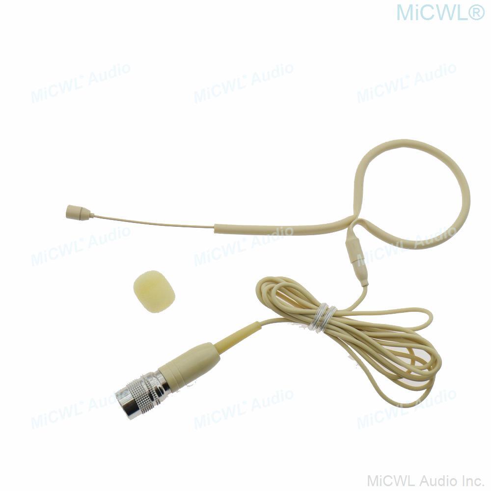 High Quality Karaoke Microphone Single Earset Hook Headset For Sennheiser Shure MiPro AKG 4Pin 3Pin 3.5mm BodyPack Transmitter - MiCWL Audio Inc