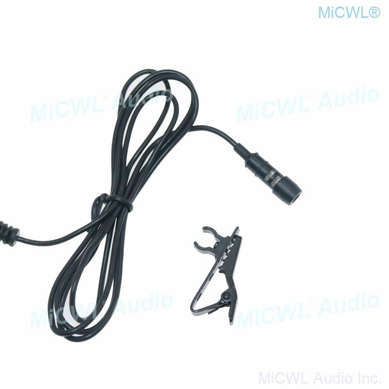 Cardioid Clip-On Lavalier Microphone For Audio-Technica Wireless New Version 2m Wire MiCWL AT60 - MiCWL Audio Inc