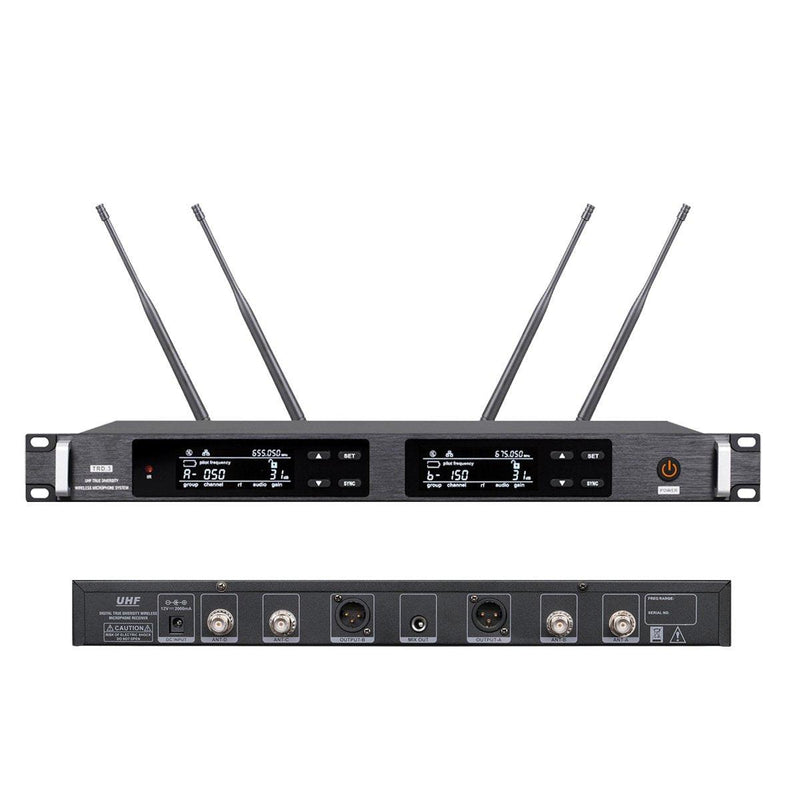 Advanced ULXD4 Dual Channel UHF Karaoke Wireless Microphone System 4 Antenna True Diversity ULXD4D 2 Dynamic Handheld Mics - MiCWL Audio Inc