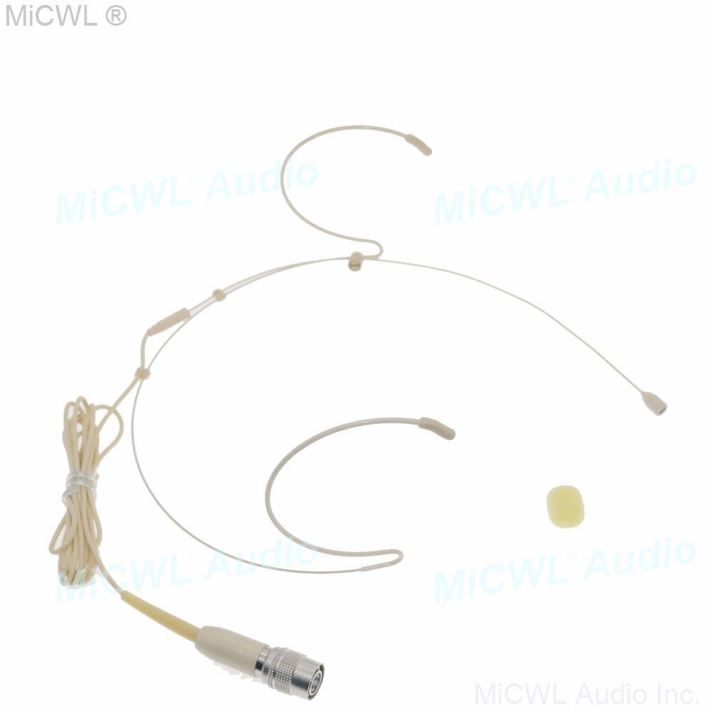 ATW2000 Double ear hook Headset Microphone For Audio Technica BeltPack Transmitter System - MiCWL Audio Inc