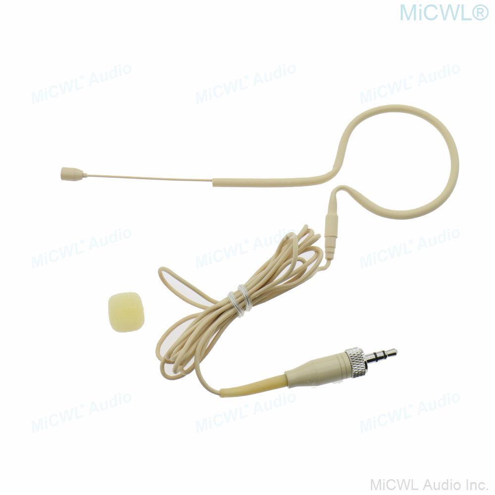 High Quality Karaoke Microphone Single Earset Hook Headset For Sennheiser Shure MiPro AKG 4Pin 3Pin 3.5mm BodyPack Transmitter - MiCWL Audio Inc