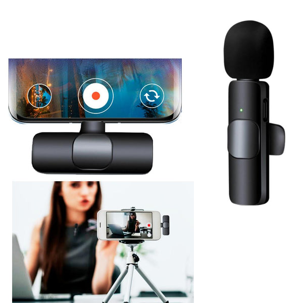 2.4G Digital Wireless Lavalier Lapel Microphone Android Smartphone Live Video Recording For Samsung XiaoMi Vivo Oppo HuaWei