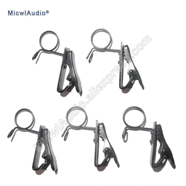 Spare Replaceable Metal clip Mic clips for Audio Technica  (9-11mm) Lavalier Lapel Microphones 5pcs