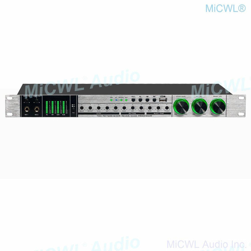 MiCWL X8 Digital DJ KTV Karaoke Player Mixer Reverb Echo USB Stage Studio Audio Effects Processor - MiCWL Audio Inc