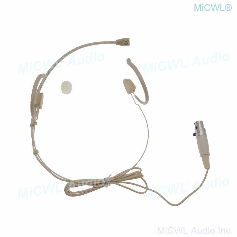 New Generation Unidirectional Earset Headset Microphone For Shure Wireless BeltPack Transmitter Cardioid Mic TA4F mini - MiCWL Audio Inc
