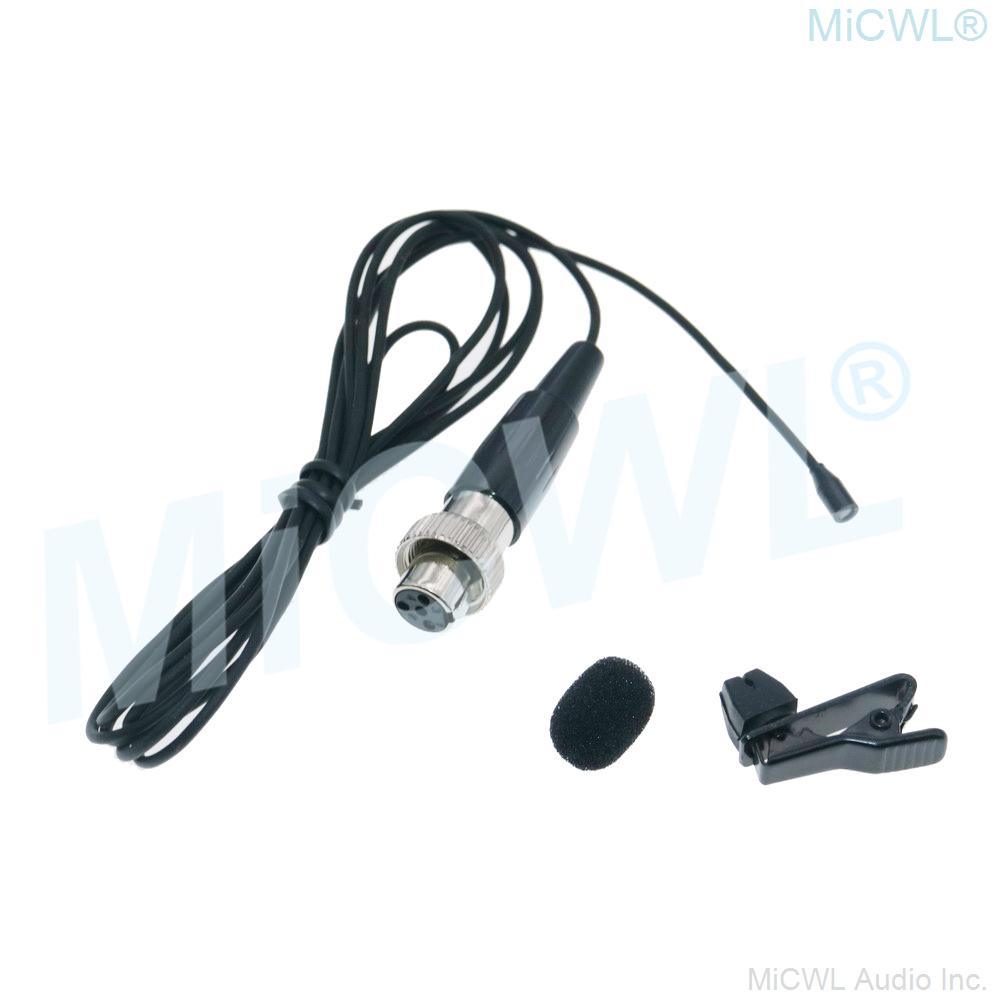 Very Mini Clip Lavalier Lapel Microphone For MiPro Wireless Microfone System Black Beige 2 Color - MiCWL Audio Inc