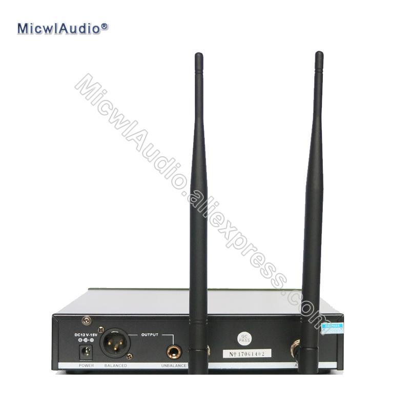 Stage Performance Wireless Microphone UHF System Transmitter Sets With Handheld Headset Lavaliver Musical Instrument ForBodypack - MiCWL Audio Inc