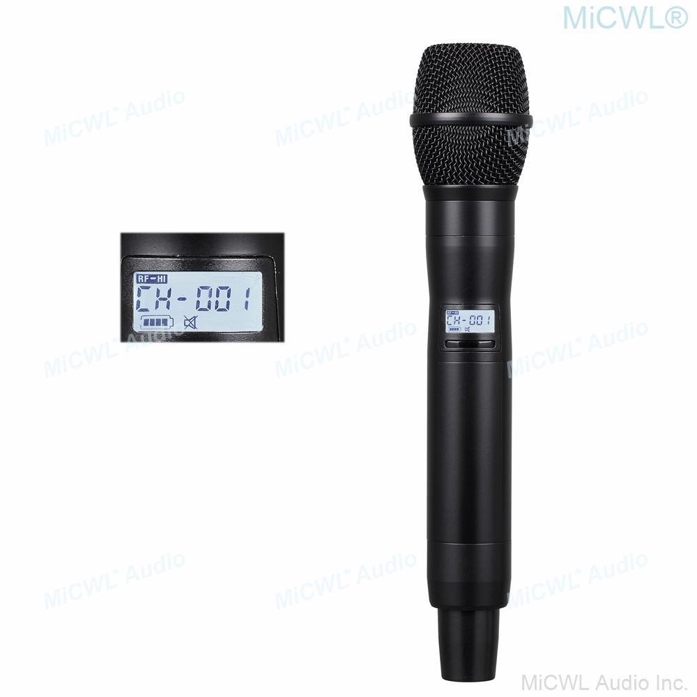 Advanced ULXD4 Dual KSM9 Condenser Capsule Handheld Wireless Microphone Stage Vocal Concert Mics System 4 Antenna True Diversity - MiCWL Audio Inc
