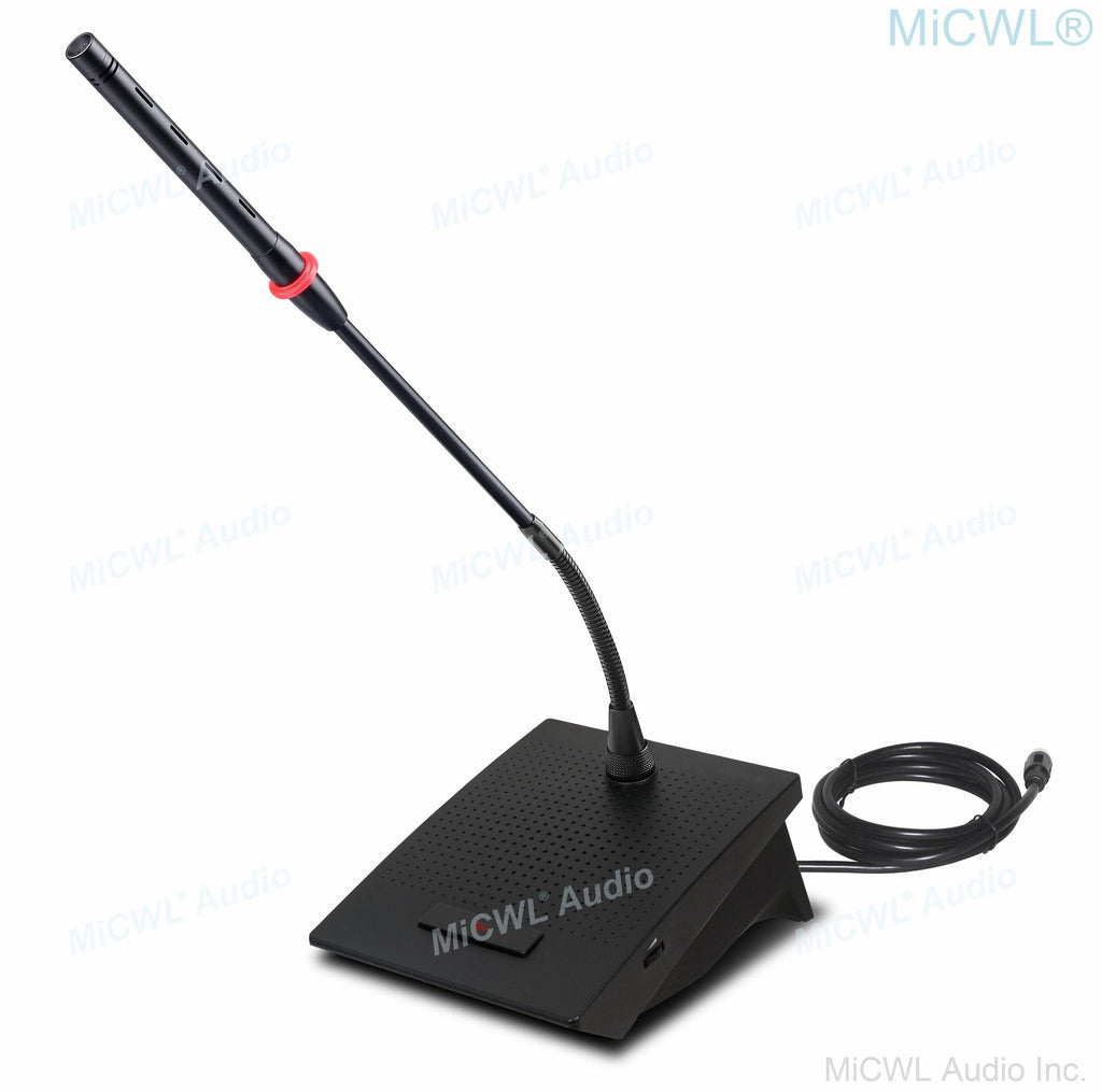 Embeded Table Mic MiCWL High-End 20 Table Built-in Speaker Digital Wired 20 Gooseneck ...