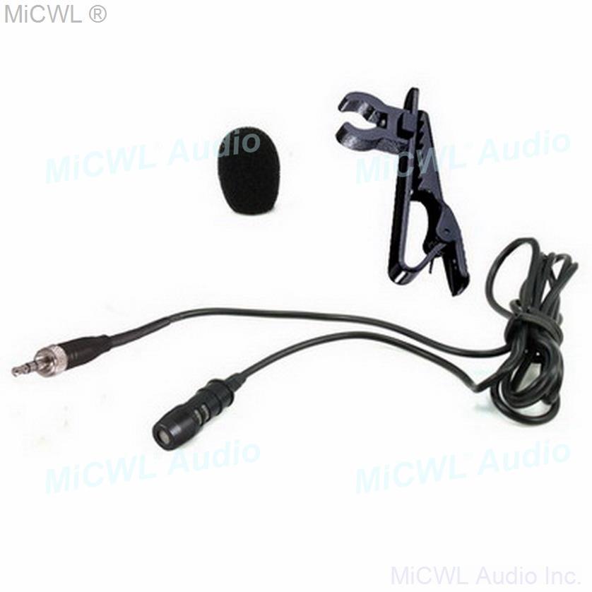 Best Tie Clip-On Lavalier Microphone For Sennheiser G2 G3 G4 Wireless System 3.5mm Lock Stereo 2m Wire - MiCWL Audio Inc