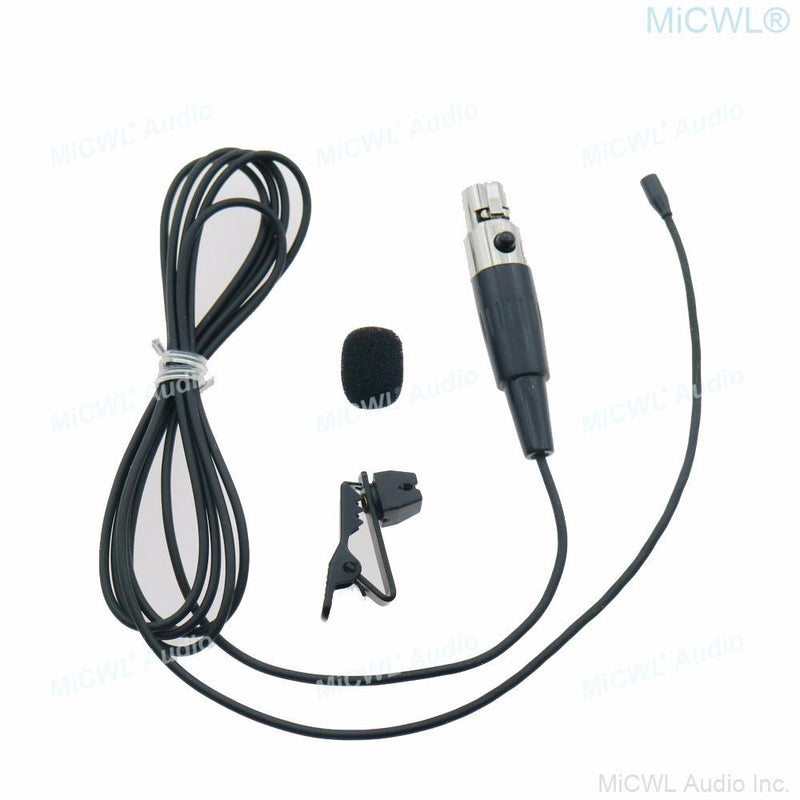 Super Miniature Hidden Clip-On Lavalier Microphones For Shure ULX SLX PGX GLX QLX KCX Wireless Mic System Mini TA4F - MiCWL Audio Inc