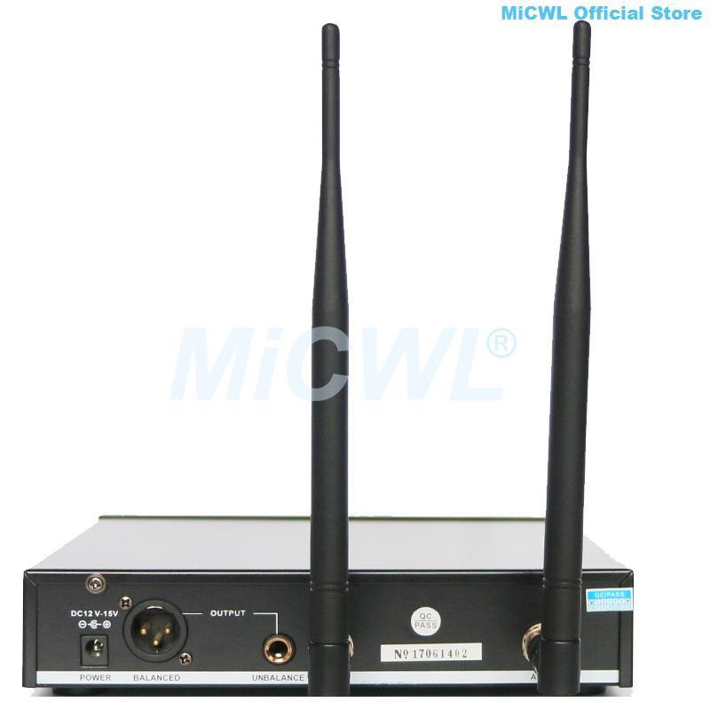 QLX UHF Digital Wireless Instrument Cardioid Microphone Karaoke Stage Performance Gooseneck Instruments Mic MiCWL D100 - MiCWL Audio Inc