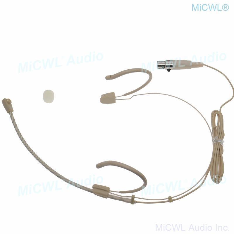 New Generation Unidirectional Earset Headset Microphone For Shure Wireless BeltPack Transmitter Cardioid Mic TA4F mini - MiCWL Audio Inc