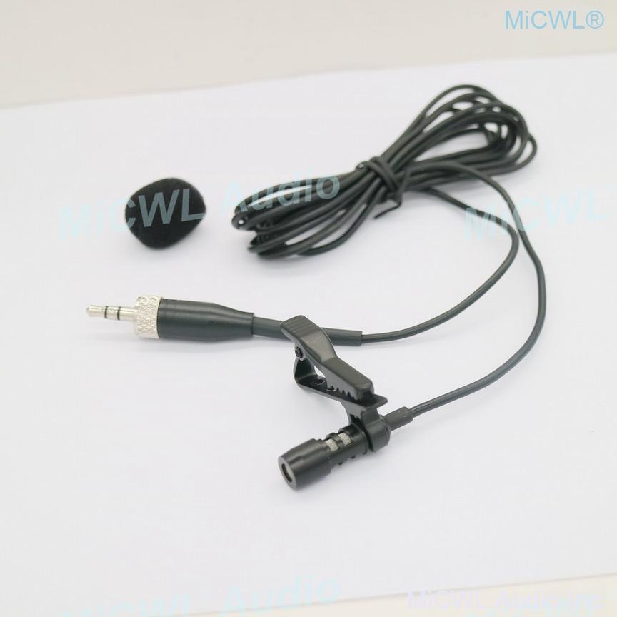Black SL Tie Clips Lavalier Lapel Microphone For Sennheiser ew100 sk100 Wireless BeltPack Omnidirectional Uni-diectivity - MiCWL Audio Inc
