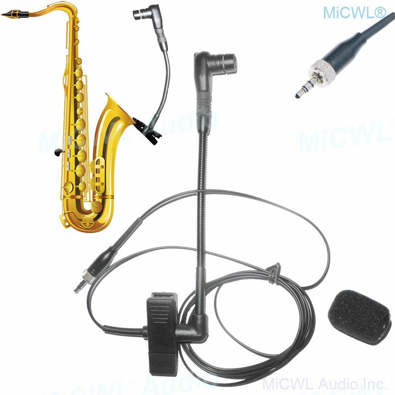 Beta98 Pro Instrument Microphone For Sennheiser ew G1 G2 G3 G4 Wireless System 3.5mm Stereo Lock Plug - MiCWL Audio Inc