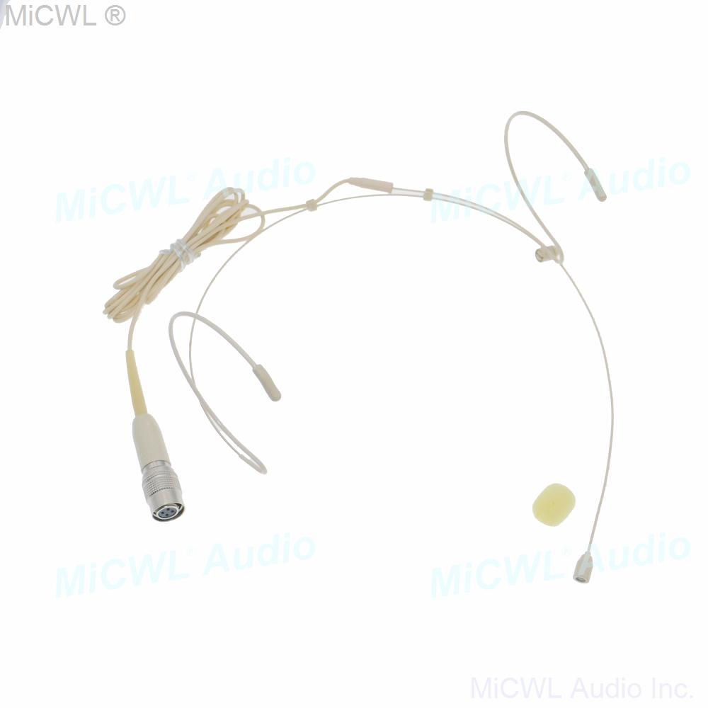 ATW2000 Double ear hook Headset Microphone For Audio Technica BeltPack Transmitter System - MiCWL Audio Inc