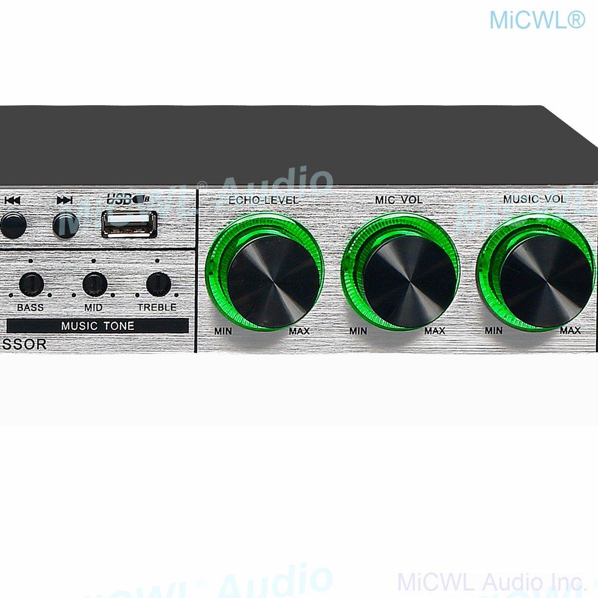 MiCWL X8 Digital DJ KTV Karaoke Player Mixer Reverb Echo USB Stage Studio Audio Effects Processor - MiCWL Audio Inc