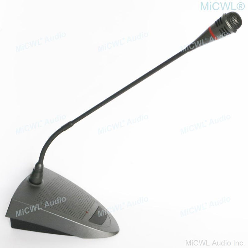 Tabletop Wired Studio Microphone for Computer Live Game Voice Network Conference Cardioid Gooseneck for Mixer Meeting Room 5m - MiCWL Audio Inc