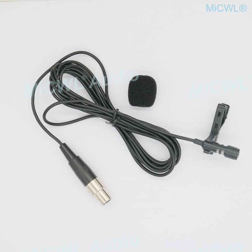 Black B787 Omnidirectional Uni-diectivity Tie Clips Lavalier Microphone For Shure SLX ULX PGX UT QLX GLX KCX Wireless BeltPack - MiCWL Audio Inc