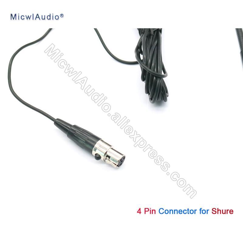 Instrument Musical Condenser Microphone Cardioid TA4F 4Pin Connector For Shure Wireless System and Mixer Sound Console - MiCWL Audio Inc