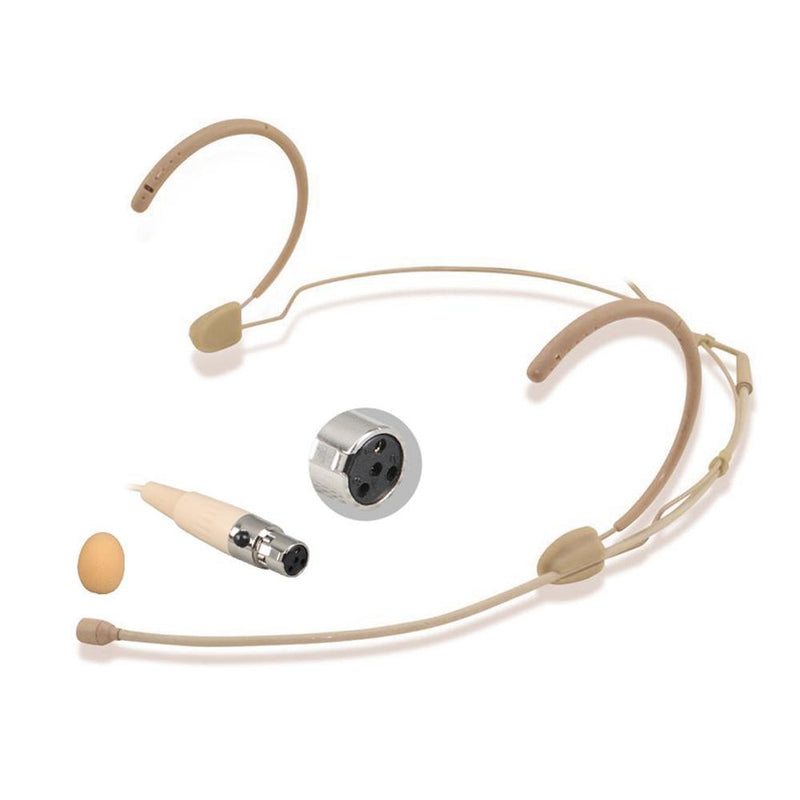 Best Quality Strong Frame Dual ear Headset Single ear Hook Microphones for Shure Wireless Microphones System Mini XLR 4Pin TA4F - MiCWL Audio Inc