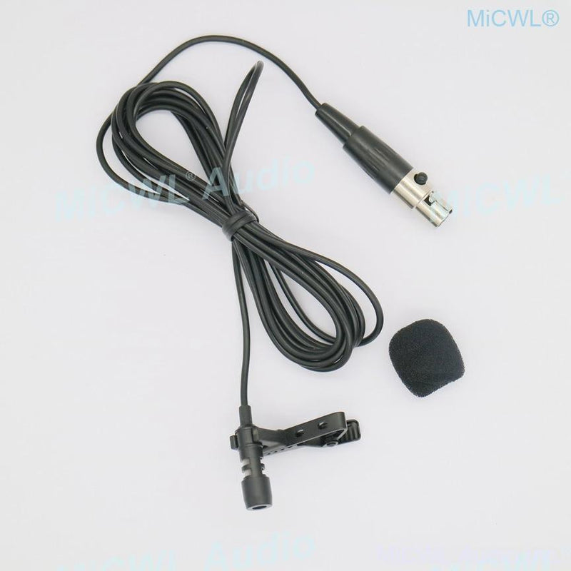 Black B787 Omnidirectional Uni-diectivity Tie Clips Lavalier Microphone For Shure SLX ULX PGX UT QLX GLX KCX Wireless BeltPack - MiCWL Audio Inc