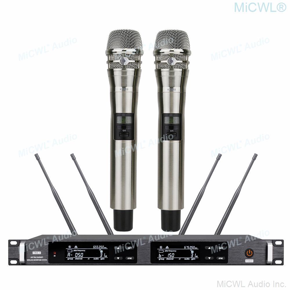 Professional UR24D Digital Wireless Top Quality Condenser Microphone Beta87 System KSM8 SKM9000 True Diversity Aerial 500m Range - MiCWL Audio Inc