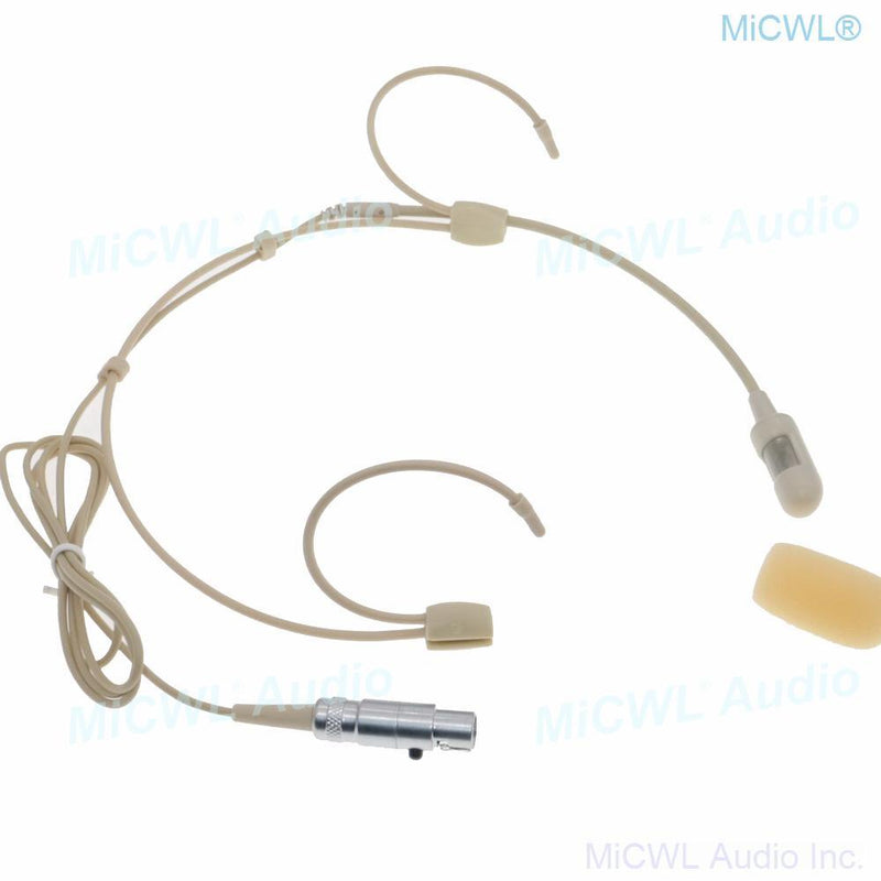 Replaceable CS60 Cardioid Headset Microphone For Shure Wireless ULX QLX SLX PGX GLX BeltPack System Mini 4Pin Microfones - MiCWL Audio Inc