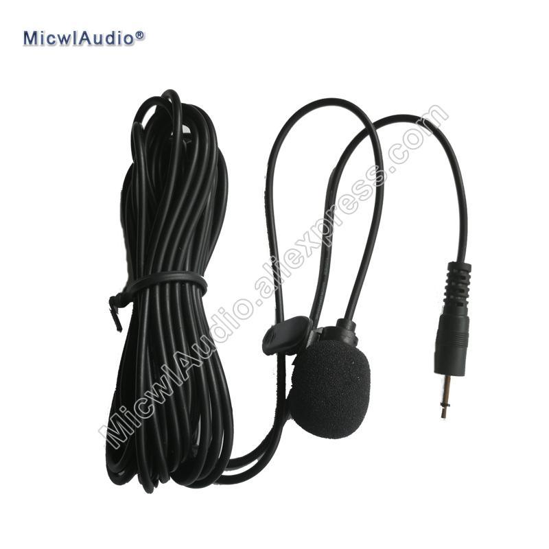 Uni-Directional Mini Tie-Clip Microphone Instrument Musical MIC Classic Cardioid 3.5mm to 6.5mm Plug - MiCWL Audio Inc