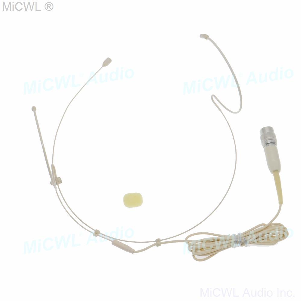 ATW2000 Double ear hook Headset Microphone For Audio Technica BeltPack Transmitter System - MiCWL Audio Inc