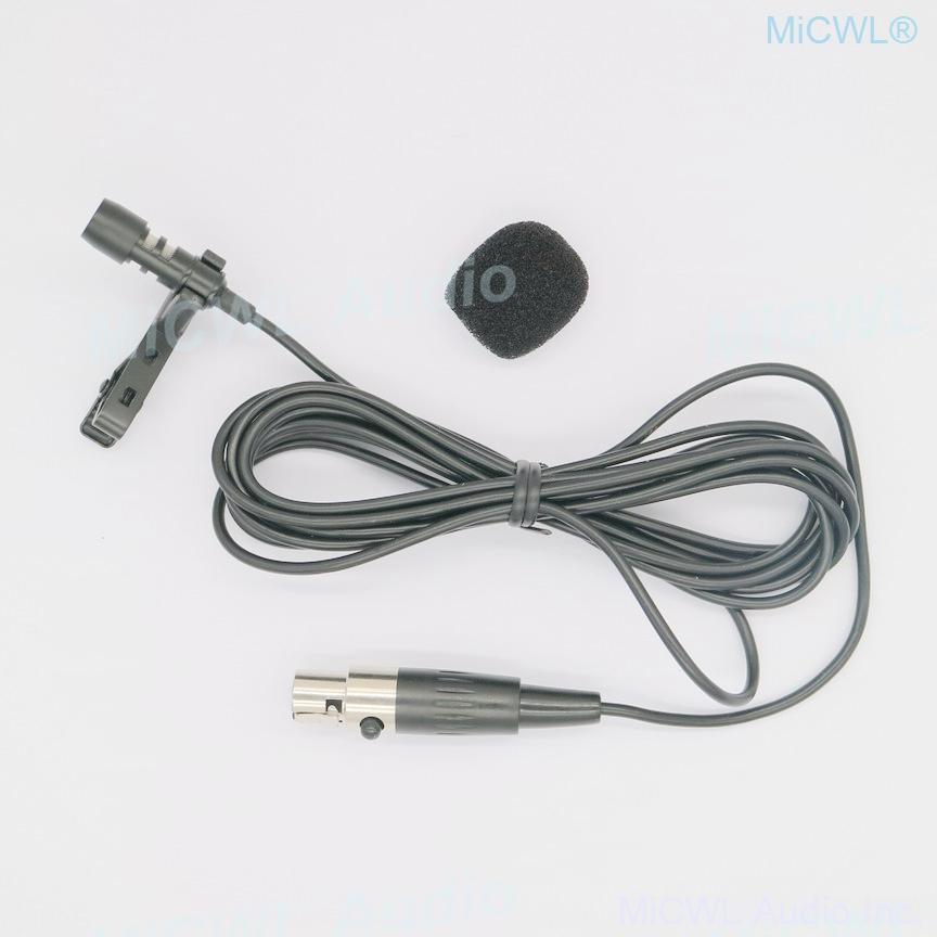 Hot Sell Tie Clip Lapel Microphones for Shure UR24D ULX GLX SLX UT PGX Lavalier Wireless Audio System mini XLR 4Pin MiCWL T60 - MiCWL Audio Inc
