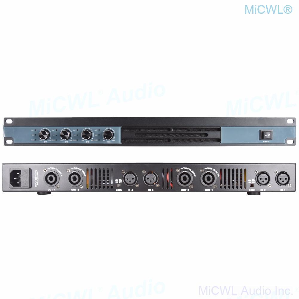 5200W Digital Power Amplifier Stage Audio Speaker AMP Amplifier 4 Channel MiCWL Q6400 - MiCWL Audio Inc