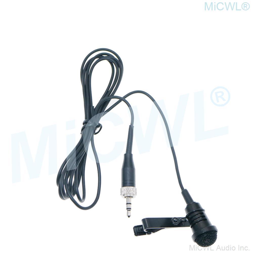 Lavalier Lapel Cardioid Audio Microphone for Sennheiser ew100 ew300 ew500 G1 G2 G3 G4 Wireless Tie Clips Mics 2m wire - MiCWL Audio Inc