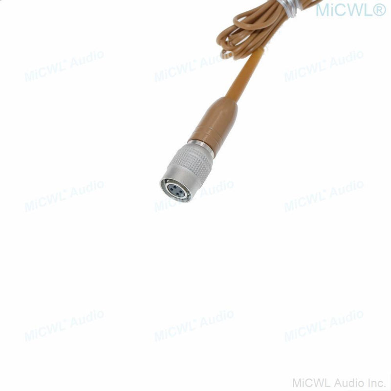 MiCWL Brown Earset Headworn Headset Microphone Mic for Sennheiser Shure Wireless Mike System Ideal for Singing Churches Lectures - MiCWL Audio Inc