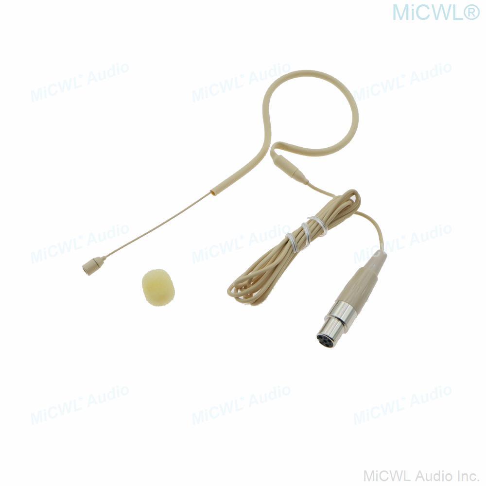 High Quality Karaoke Microphone Single Earset Hook Headset For Sennheiser Shure MiPro AKG 4Pin 3Pin 3.5mm BodyPack Transmitter - MiCWL Audio Inc