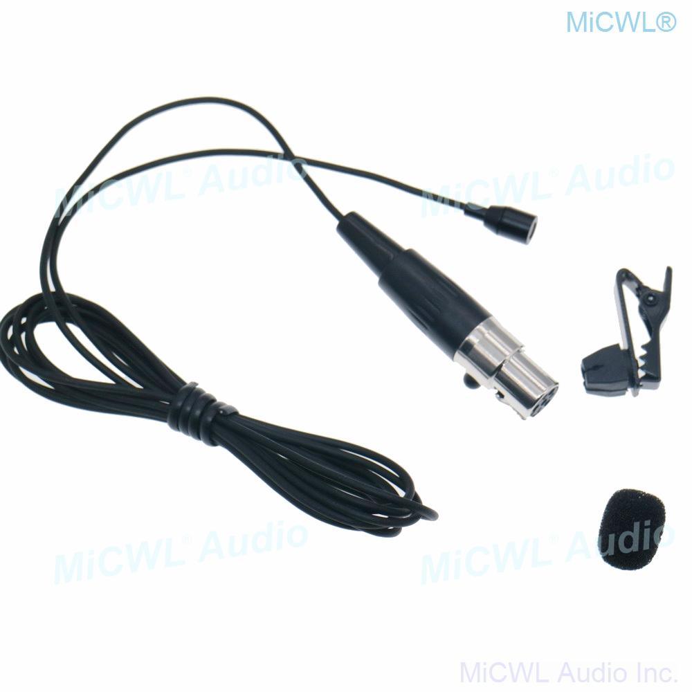 ME5 Mini Tie Clip Lavalier Audio Microphone for AKG Samson Gemini TA3F 3Pin mini Wireless Lapel BeltBoday System - MiCWL Audio Inc