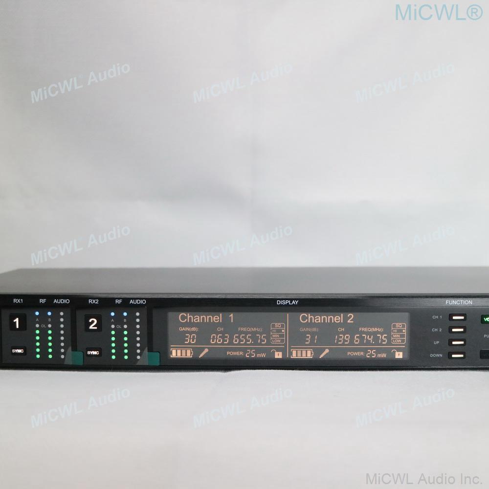 Original MiCWL AD4D ADX1 True Diversity Digital Wireless DJ Karaoke Stage Sing Headset Microphone System 500m Range - MiCWL Audio Inc