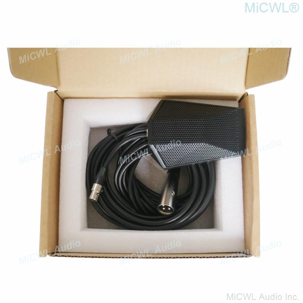 48V Phantom Power Boundary Microphone Desktop Interface XLR 3Pin Mic 8m cable for Mixer Conference speech Chat - MiCWL Audio Inc
