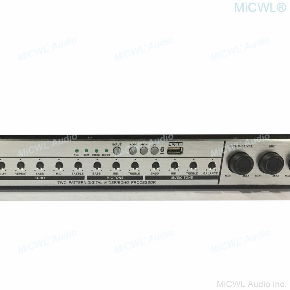 Professional Digital Effects Bluetooth Anti-noise Processor with PC Software and 4 Channel 7000W Power Amplifier MiCWL MX2 Kit - MiCWL Audio Inc