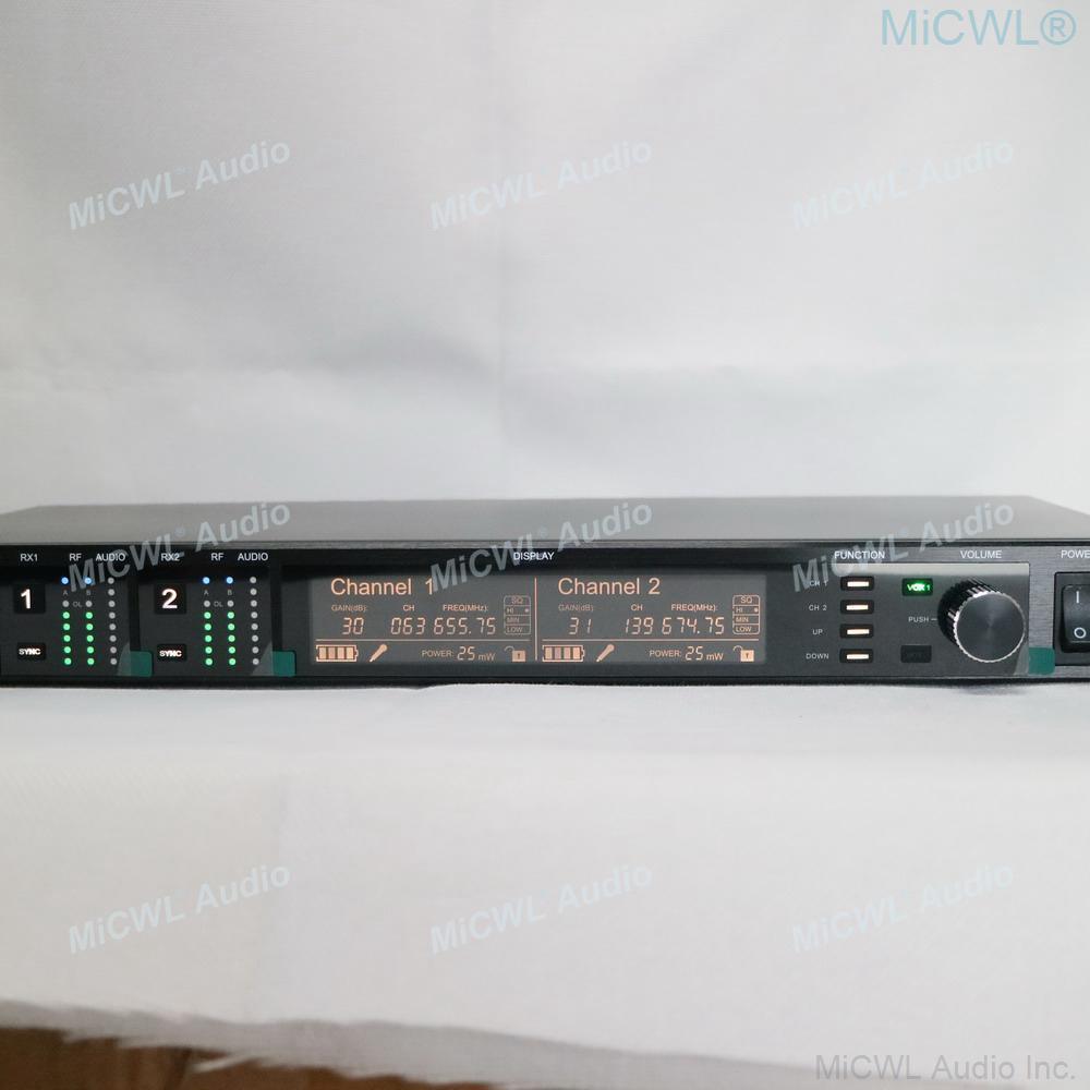 Original MiCWL AD4D ADX1 True Diversity Digital Wireless DJ Karaoke Stage Sing Headset Microphone System 500m Range - MiCWL Audio Inc
